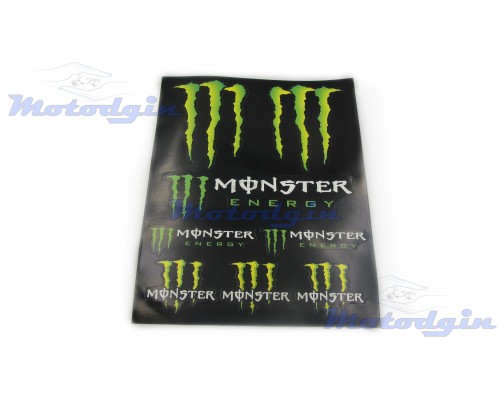 Наклейки спонсор Monster Energy #5519 чорні