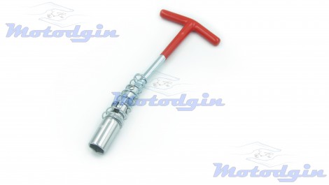 Свечной ключ 16mm с шарниром короткий