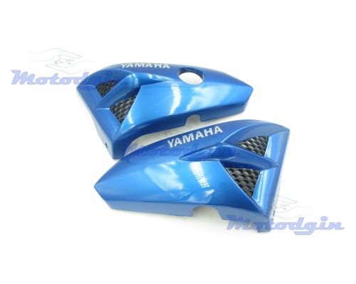 Пластик " жабры " под бак Yamaha YBR125 светло синие