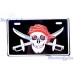 Номерной знак декоративный Skull череп с саблями