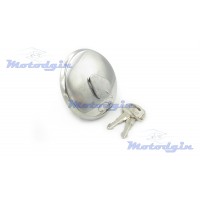 Крышка бака GN125 круглая хром