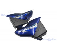 Пластик Yamaha YBR125 2007г боковой пара на бардачок синий