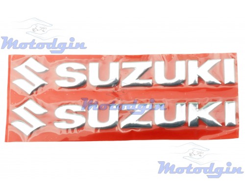 Наклейки букви Suzuki об'ємні