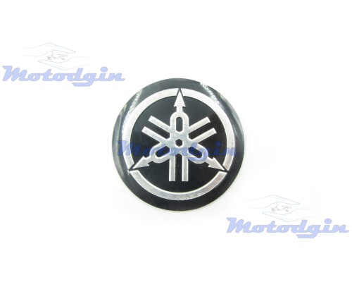 Наклейка логотип Yamaha 55mm кругла