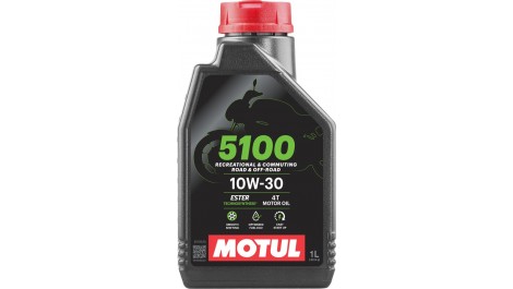 Масло 4Т 5100 - 10W30 1л Motul Франция