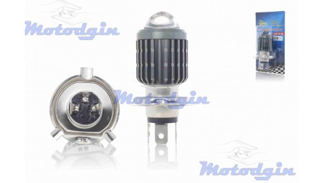 Лампа в фару H4 35/35W 2400Lm 2 диода LPI