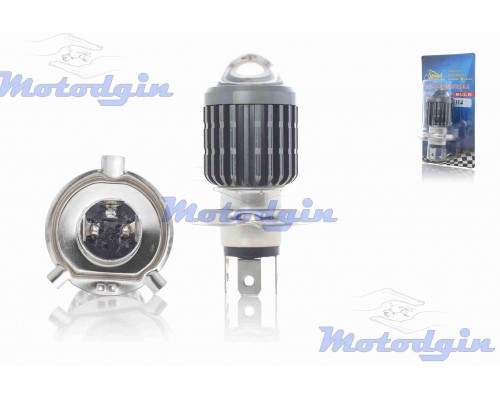 Лампа в фару H4 35/35W 2400Lm 2 диода LPI