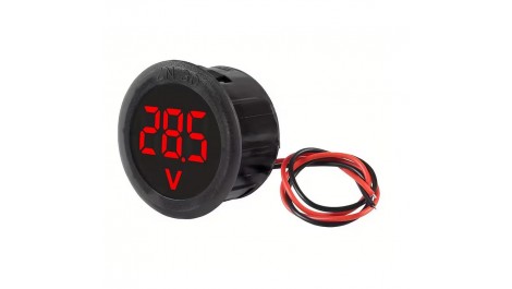 Вольтметр круглый потайной цифровой дисплей