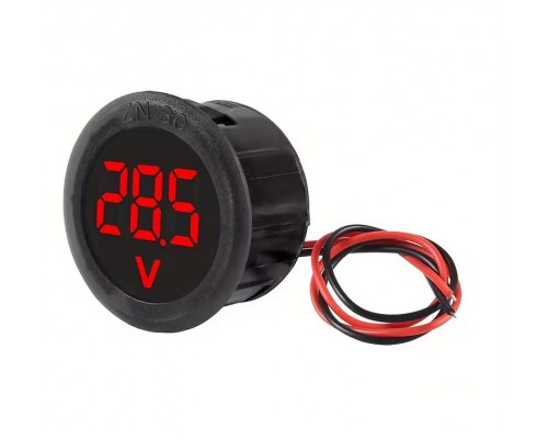 Вольтметр круглый потайной цифровой дисплей