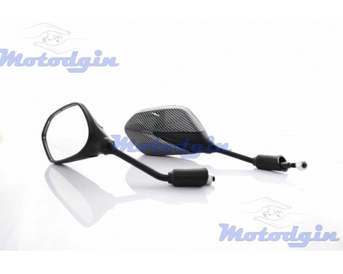 Зеркала капля карбоновая вставка