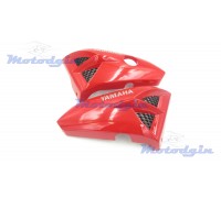 Пластик " жабры " под бак Yamaha YBR125 красный 2006г