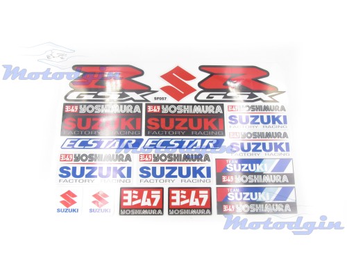 Набір наклейок Suzuki Ecstar #SF057