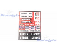 Наклейки Honda Lucky Strike набір #5981