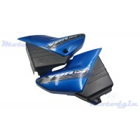 Пластик Yamaha YBR125 2009 г боковой пара на бардачок синий