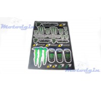 Наклейки спонсор Monster Energy ONE чорні