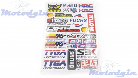 Набір наклейок JDM Power Stickers #4002