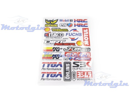 Набір наклейок JDM Power Stickers #4002