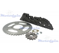 Комплект цепь и звезды Yamaha YBR125 2006-2016 MG