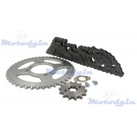 Комплект цепь и звезды Yamaha YBR125 2006-2016 MG