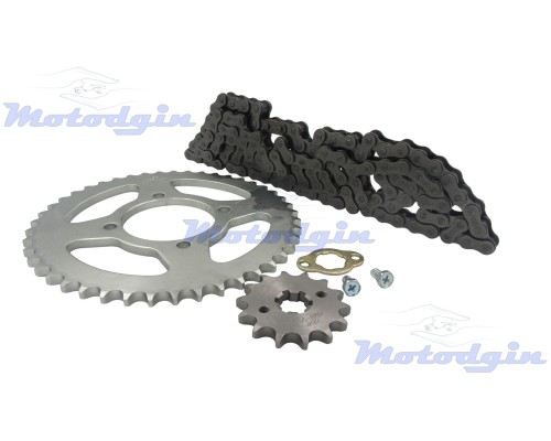 Комплект цепь и звезды Yamaha YBR125 2006-2016 MG